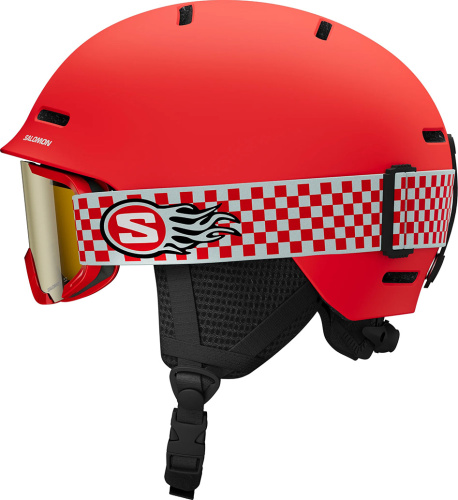 Горнолыжный шлем Salomon Player Combo Cherry Tomato 25/26