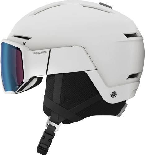 Горнолыжный шлем с визором Salomon Osmo Pro Sigma Photo White Cat. 1-3 25/26 цвет White/Белый