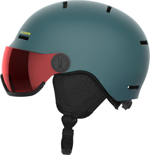 Горнолыжный шлем с визором Salomon Orka Visor North Atlantic Cat. 2 25/26