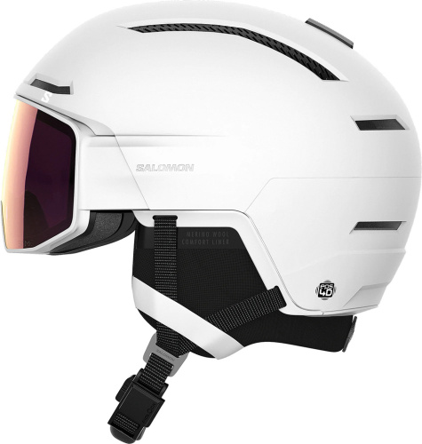 Горнолыжный шлем с визором Salomon Driver Prime Sigma Plus White Cat. 2+3 (с доп. визором) 25/26