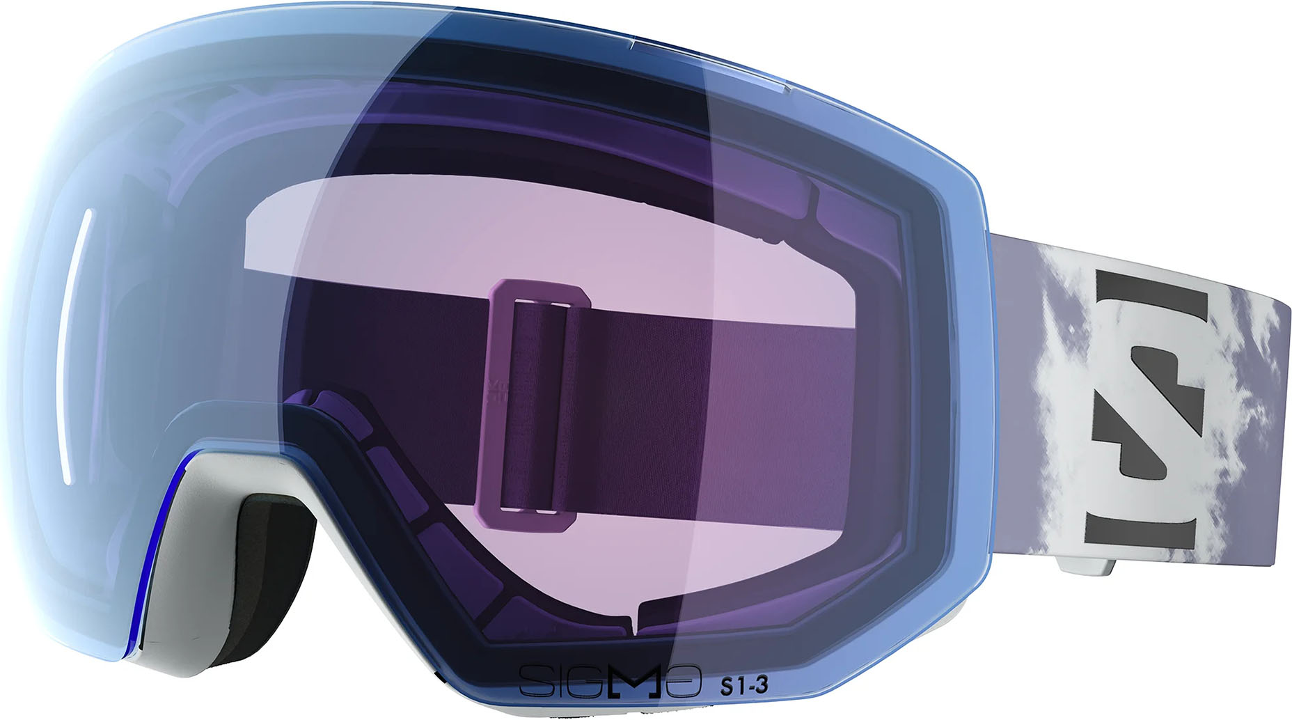 Горнолыжные очки Salomon Radium Pro Sigma Photo Ice Flow Cat. 1-3 25/26