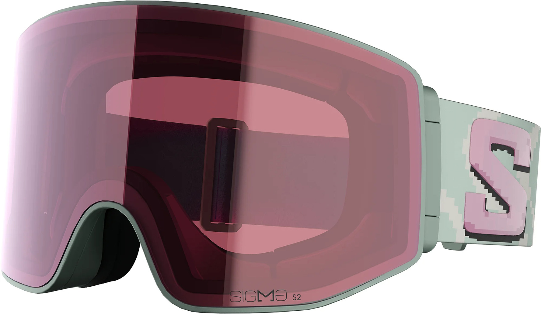 Горнолыжные очки Salomon Sentry Prime Sigma Iceberg Green Cat. 2+3 (с доп. линзой) 25/26