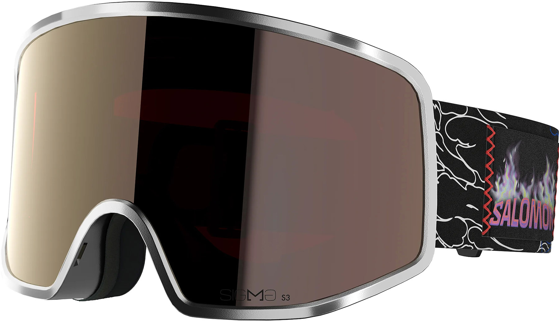 Горнолыжные очки Salomon Sentry Pro Sigma Silver Cat. 3+1 (с доп. линзой) 25/26