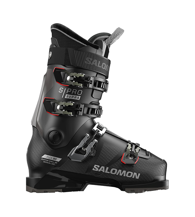Горнолыжные ботинки Salomon S/Pro Supra 90 GW Black/Silver Met./Oil Green 25/26