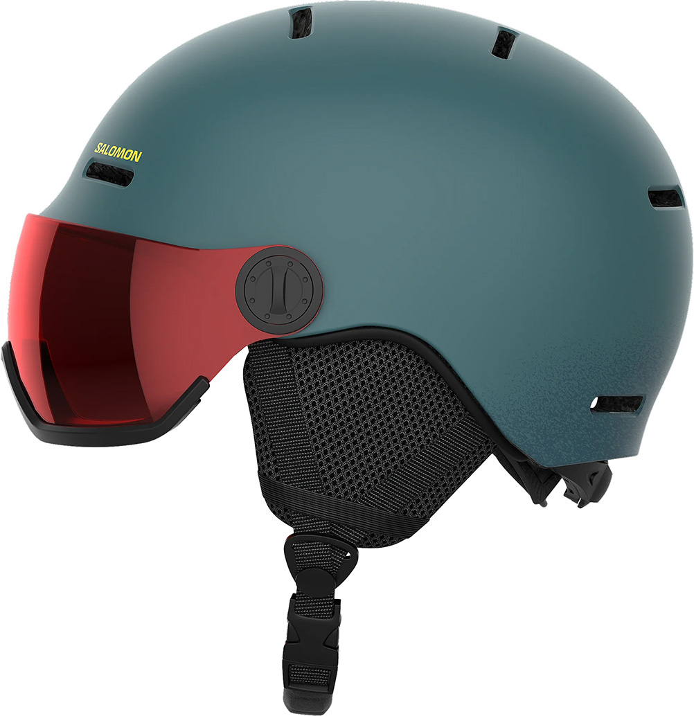 Горнолыжный шлем с визором Salomon Orka Visor North Atlantic Cat. 2 25/26