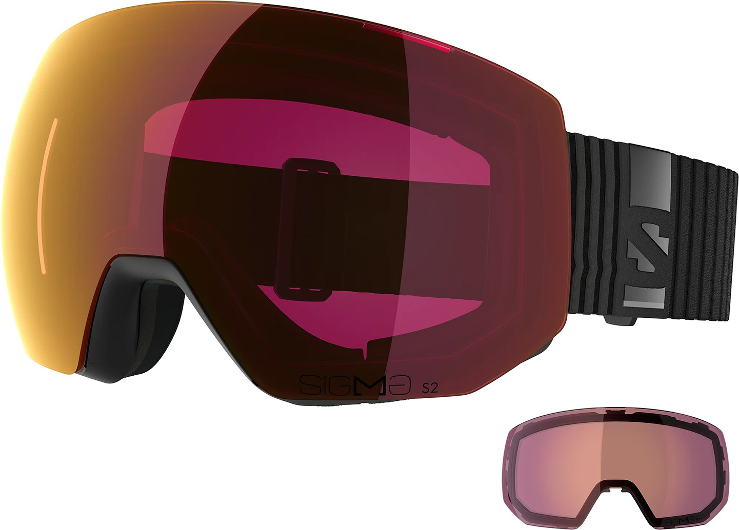 Горнолыжные очки Salomon Radium Pro Sigma Black Cat. 2+1 (с доп. линзой) 25/26