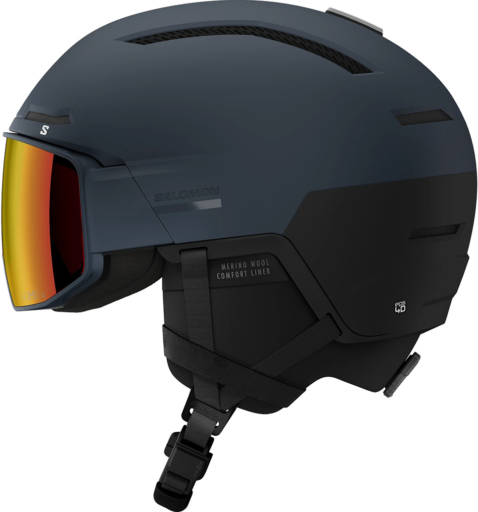 Горнолыжный шлем с визором Salomon Driver Prime Sigma Plus Dress Blue Cat. 2+2 (с доп. визором) 25/26 Горнолыжный шлем с визором Salomon Driver Prime Sigma Plus Dress Blue Cat. 2+2 (с доп. визором) 25/26